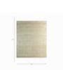 Ivory Distressed Wool 8 ft x 10 ft Hand Knotted Carpet
