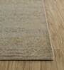 Ivory Distressed Wool 8 ft x 10 ft Hand Knotted Carpet
