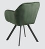Ivory Elan Tufted Velvet Accent Chair in Green Colour