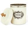 Ivory Finish Steel Storage Canisters Set of 2
