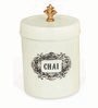 Ivory Finish Steel Storage Canisters Set of 2