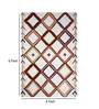 Ivory Geometric Wool 4ft x 6ft Hand Tufted Carpet