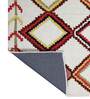 Ivory Geometric Wool 4ft x 6ft Hand Tufted Carpet