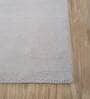 Ivory Geometric Wool 8 ft x 10 ft Hand knotted Carpet