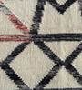 Ivory Geometric Wool 8 x 10 ft Flat Weave Dhurrie