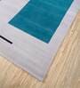 Ivory Geometric Wool 9 ft x 12 ft Hand knotted Carpet