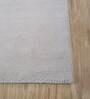 Ivory Geometric Wool 9 ft x 12 ft Hand knotted Carpet