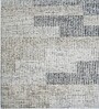 Ivory Geometric Wool And Cotton 7 X 5 Feet Hand Tufted Carpet