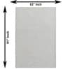 Ivory Geometric Wool And Cotton 5 X 8 Ft Hand Tufted Carpet
