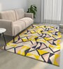 Ivory Geometrical Wool 5'6 ft X 7'6 ft Flat Weaves