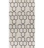 Ivory Geometrical Wool 5 ft X 8 ft Flat Weaves