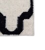 Ivory Geometrical Wool 5 ft X 8 ft Flat Weaves