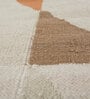 Ivory Geometrical Wool 5 ft X 8 ft Flat Weaves