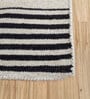 Ivory Geometrical Wool 5 ft X 8 ft Flat Weaves