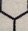 Ivory Geometrical Wool 5 ft X 8 ft Flat Weaves