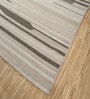 Ivory Geometrical Wool 6 ft X 9 ft Flat Weaves
