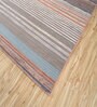 Ivory Geometrical Wool 6 ft X 9 ft Flat Weaves