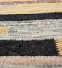 Ivory Geometrical Wool 6 ft X 9 ft Flat Weaves