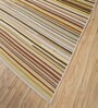 Ivory Geometrical Wool 6 ft X 9 ft Flat Weaves