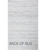 Ivory Geometrical Wool and Viscose 5 ft X 8 ft Flat Weaves