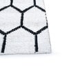Ivory Geometrical Wool and Viscose 5 ft X 8 ft Flat Weaves