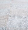 Ivory Geometrical Wool and Viscose 5 ft X 8 ft Flat Weaves