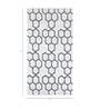 Ivory Geometrical Wool and Viscose 5 ft X 8 ft Flat Weaves