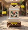 Ivory Ceramic Tulsi Floor Planter