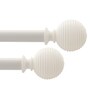 IvoryIron Solid (120 Inches) Curtain Rod with Accessories (Pack of 2)