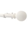 IvoryIron Solid (120 Inches) Curtain Rod with Accessories (Pack of 2)