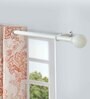 IvoryIron Solid (120 Inches) Curtain Rod with Accessories (Pack of 2)