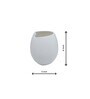 Ivory Metal Table Vase