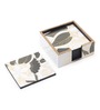Ivory Noir Bloom Coaster Set of 6