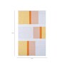 Ivory Polyester Abstract 60 x 84 Inches Flat Weaves Dhurries