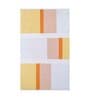 Ivory Polyester Abstract 60 x 84 Inches Flat Weaves Dhurries