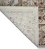 Ivory Persian Polyester 6 ft x 9 ft Machine Made Carpet
