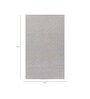 Ivory Polyester Floral 60 x 84 Inches Flat Weaves Dhurries
