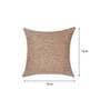 Ivory Textured Polyester 16 x 16 Inches Cushion Covers (Set of 5)
