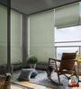 Ivory Polyethylene Solid 108 X 36 inches Semisheer Roman Blind