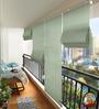 Ivory Polyethylene Solid 108 X 36 inches Semisheer Roman Blind