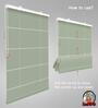 Ivory Polyethylene Solid 108 X 36 inches Semisheer Roman Blind