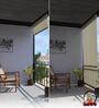 Ivory Polyethylene Solid 84 X 48 inches Semisheer Roller Blind