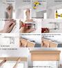 Ivory Polyethylene Solid 108 X 36 inches Semisheer Roller Blind