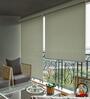 Ivory Polyethylene Solid 108 X 36 inches Semisheer Roller Blind
