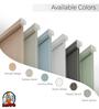 Ivory Polyethylene Solid 108 X 36 inches Semisheer Roller Blind