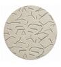 Green Abstract Woolen 48 x 48 Inches Hand Tufted Rug