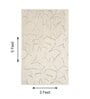 Green Abstract Woolen 36 x 60 Inches Hand Tufted Rug
