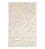 Green Abstract Woolen 60 x 96 Inches Hand Tufted Rug