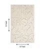 Green Abstract Woolen 72 x 108 Inches Hand Tufted Rug