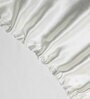 Ivory Solid 400 TC Satin Queen Fitted Bedsheet with 2 Satin Pillow covers